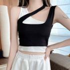 Mock Two Piece Cropped Tank Top