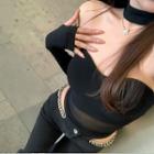 Long-sleeve Darling Neckline Top