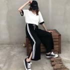 Set: V-neck Tee + Pants