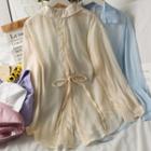 Tie-back Loose Light Shirt In 6 Colors