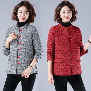 Quilted Frog Button Jacket