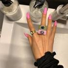 Rhinestone Bold Acrylic Ring