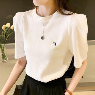 Puff-sleeve Logo T-shirt