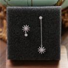 Non-matching Rhinestone Drop Earring