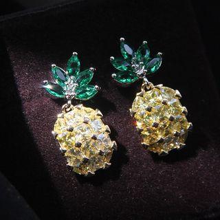Pineapple Drop Earring / Clip-on Earring