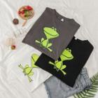 Short Sleeve Frog Print T-shirt