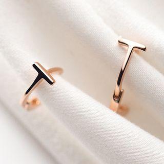Letter T Earring