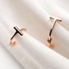Letter T Earring