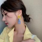 Two-tone Chain Drop Earring