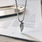 925 Sterling Silver Wing Pendant Necklace A1755 - 925 Silver - Silver - One Size