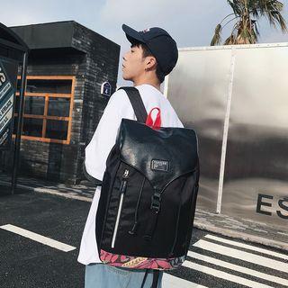 Print Panel Backpack Black - One Size