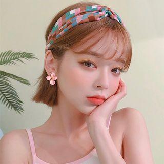 Floral Earring 1 Pair - Pink - One Size
