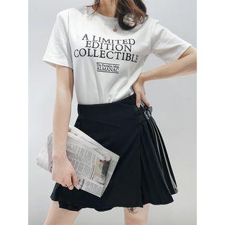 Short-sleeved Printed T-shirt White - One Size