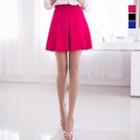 Band-waist Shirred Skirt