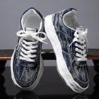 Washed Denim Sneakers