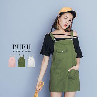 Button Front Jumper Dress