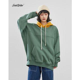Unisex Loose-fit Colorblock Hoodie