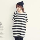 Raglan-sleeve Stripe T-shirt