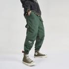 High-waist Letter Printed Cargo Pants