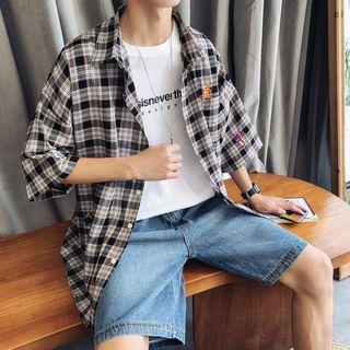 Plaid Shorts-sleeve Shirt
