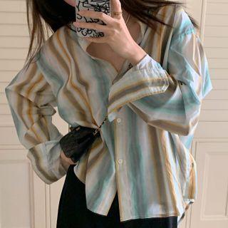 Striped Shirt Shirt - Stripe - Yellow & Green - One Size