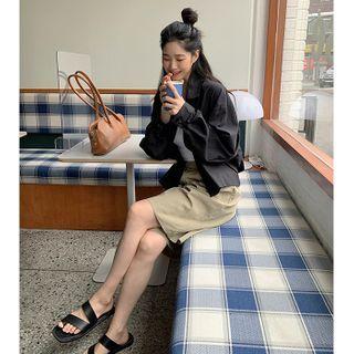 Pleated-front Wide-leg Shorts