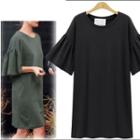 Ruffle Short-sleeve Tunic