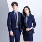 Couple Matching Plain Blazer / Shirt / Pencil Skirt / Dress Pants / Set