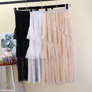 Layered Maxi Lace Skirt