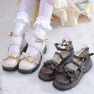 Ribbon Mary Jane Platform Shoes