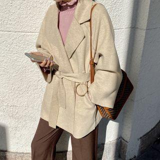 Tie-waist Open-front Jacket