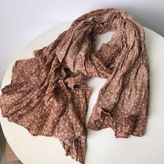Flower Shirred Scarf