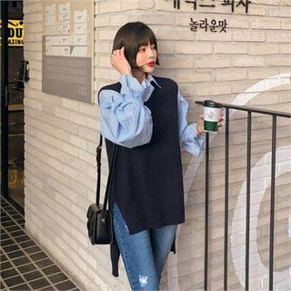 Dip-back Sleeveless Knit Top In 8 Colors