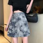 Tie-dyed Slim-fit Skirt