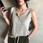 Buttoned M Lange Tank Top