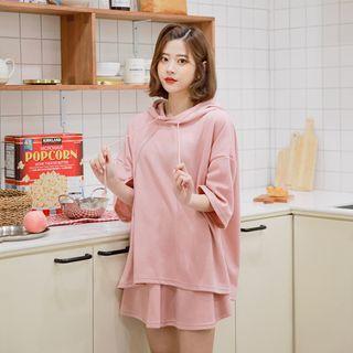 Oversize Hoodie & Mini Skort Lounge Set