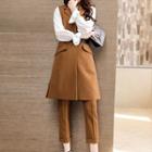 Set : Long Vest + Capri Pants