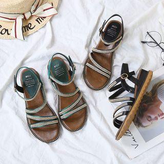 Rhinestone Gladiator Sandals