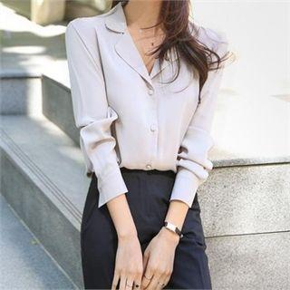 Open-placket Light Blouse