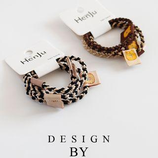 Set Of 4: Fabric Hair Tie