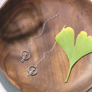 925 Sterling Silver Cat Threader Earring S925 Silver Threader - Silver - One Size