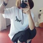 Crocodile Print Short Sleeve T-shirt