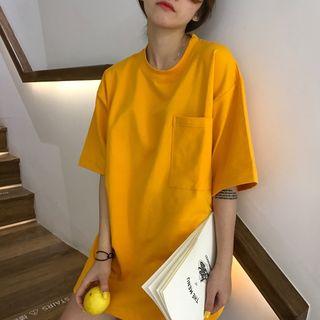 Pocketed Elbow Sleeve T-shirt