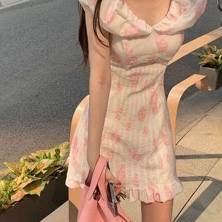 Short-sleeve Frill Trim Top / Dress