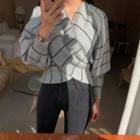Wrapped Striped Sweater