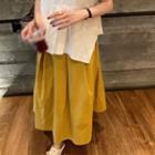 Cap-sleeve Peplum Blouse