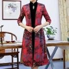 3/4-sleeve Floral Print Cheongsam Jacket