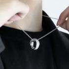Hoop Pendant Sterling Silver Necklace (various Designs)