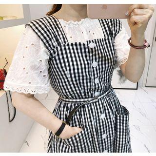 Frilled Cotton Lace Top