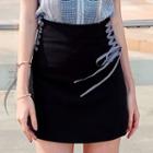 Side Lace-up A-line Skirt